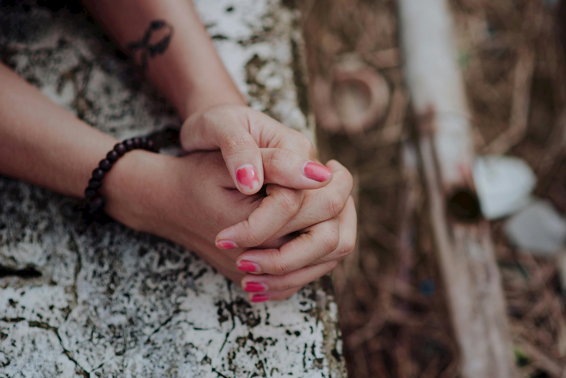 Hands praying